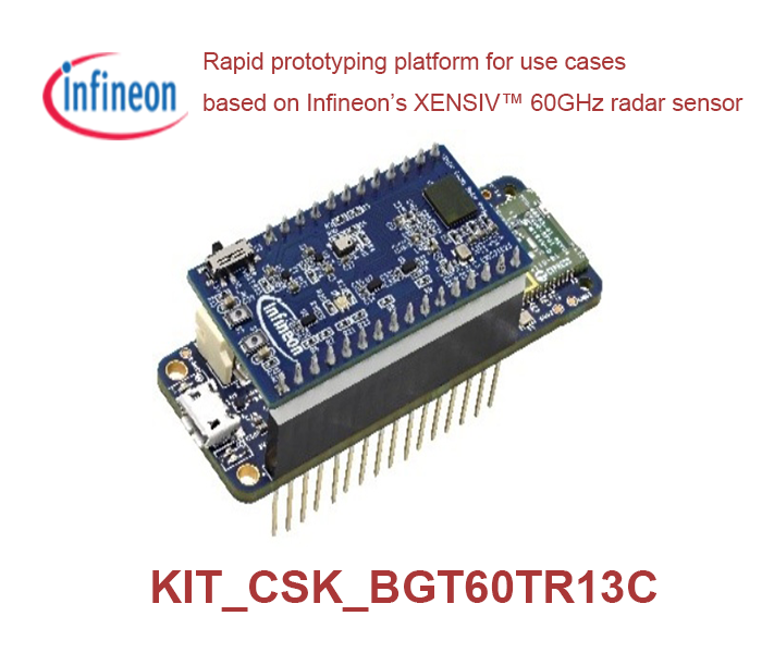 KIT_CSK_BGT60TR13C Rapid Prototyping Platform Based on Infineon’s XENSIV™ 60GHz Radar Sensor